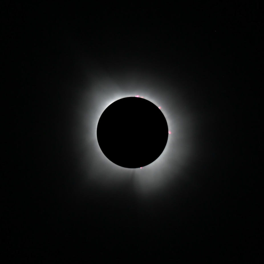 Total solar eclipse photo.