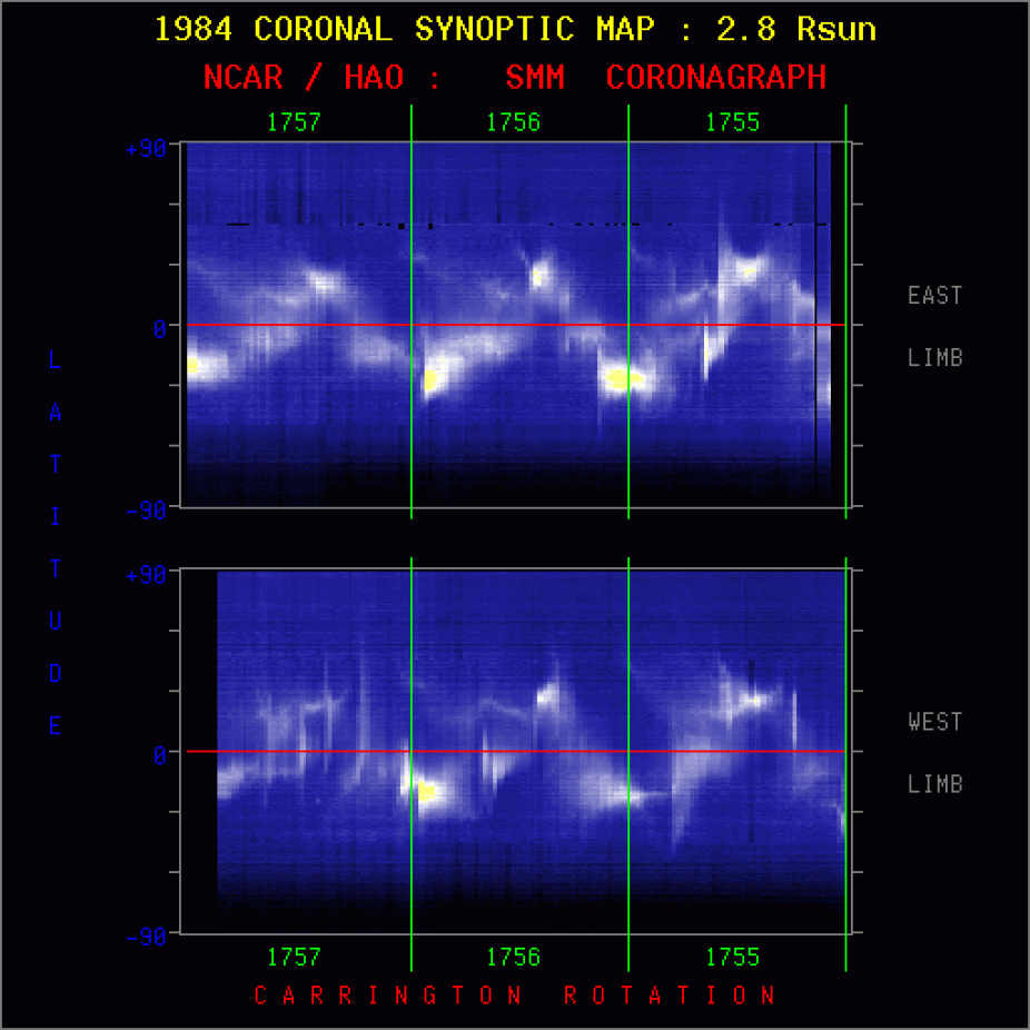 SMM synoptic map showing tilted dipole