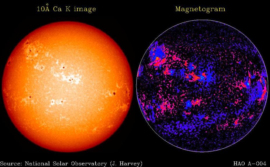 10Å Ca K image and magnetogram