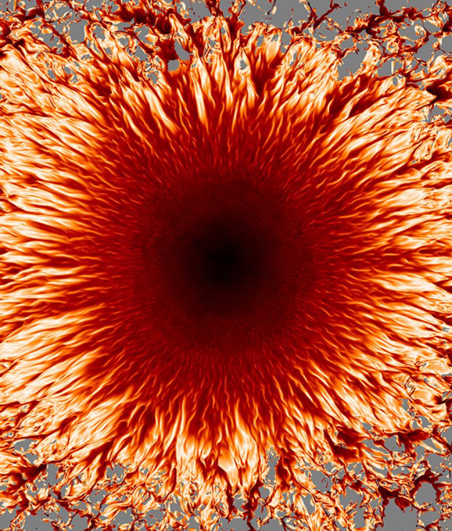 Image created by a sunspot model