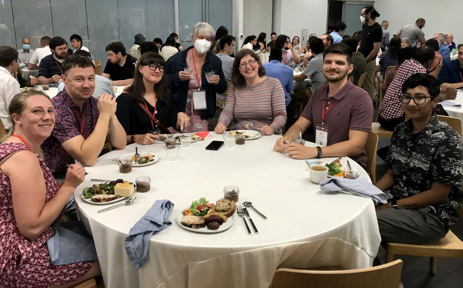 CEDAR participants attending the banquet dinner seated at a round table