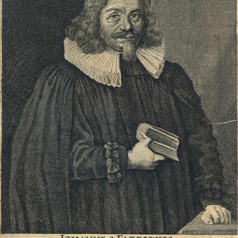 Pen etching of Johannes Fabricius