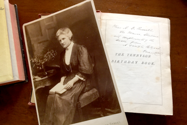 Annie Maunder's birthday book and her formal portrait