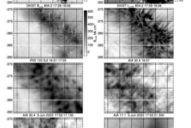 Comparison between DKIST and IRIS/SDO measurements