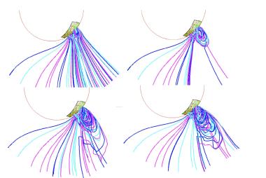 3D magnetic evolution of an erupting pseudostreamer