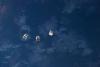 CubeSats in orbit above Earth